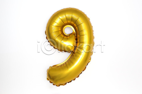사람없음 JPG 포토 9 금색 기념일 누끼 숫자 스튜디오촬영 아라비아숫자 이벤트 파티 파티용품 풍선 헬륨