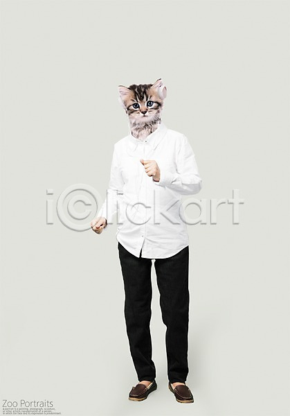 사람없음 PSD 디지털합성 편집이미지 고양이 바지 반려 반려동물 셔츠 음악감상 의인화 전신 초상화 춤 합성 헤드셋