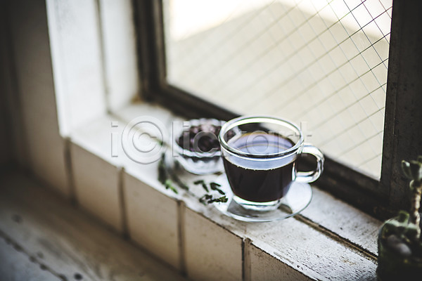 사람없음 JPG 아웃포커스 포토 아메리카노 창가 커피 커피잔