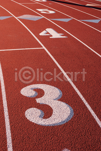 경쟁 사람없음 JPG 포토 해외이미지 3 갈색 경기장 달리기 무늬 빨간색 선 선로 숫자 스포츠 해외202004