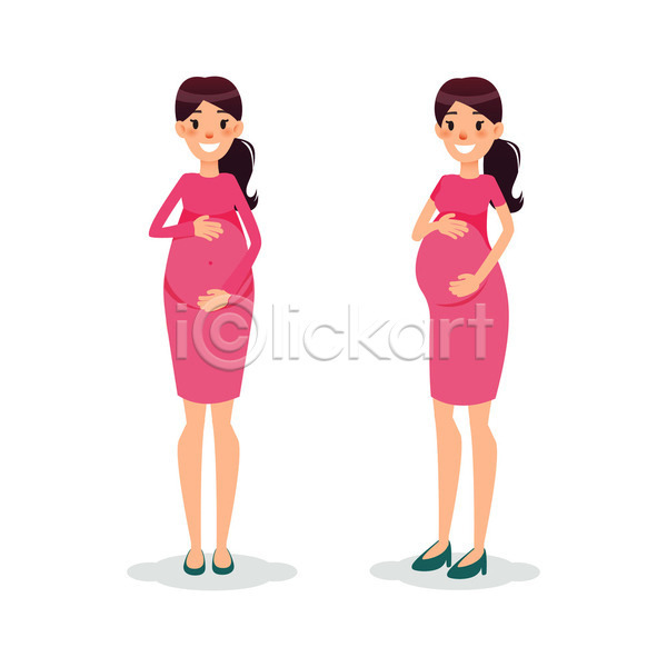 사랑 행복 아기 여자 JPG 일러스트 포토 해외이미지 가족 드레스 라이프스타일 부모 세트 엄마 임산부 임신 캐릭터 하트 해외202004