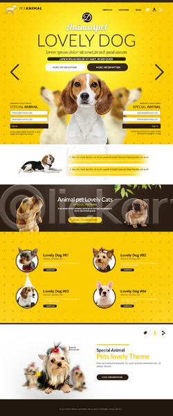 사람없음 PSD 웹템플릿 템플릿 강아지 랜딩페이지 반려 반려동물 비글 홈페이지 홈페이지시안