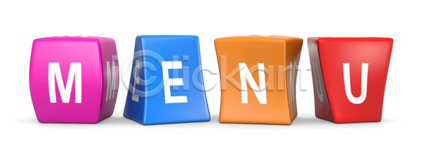 사람없음 3D JPG 일러스트 포토 해외이미지 고립 단어 만화 메뉴 컨셉 컬러풀 큐브 텍스트 편지 해외202004 해외포토 흰배경 흰색