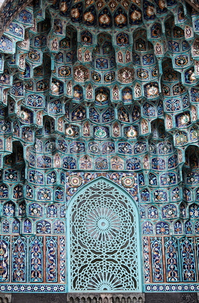 우아함 화려 사람없음 JPG 포토 해외이미지 건축양식 동쪽 모스크 모자이크 벽 아랍어 아시아 영혼 옛날 외관 이슬람교 장식 종교 타일 파란색 패턴 해외202004