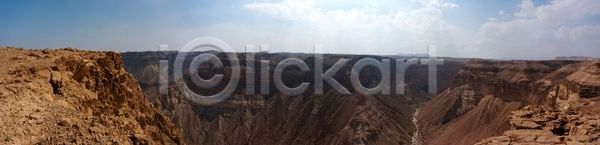 사람없음 JPG 포토 해외이미지 골짜기 사막 여행 여행객 이스라엘 자연 트래킹 파노라마 풍경 하늘 하이킹 해외202004 해외포토 휴가