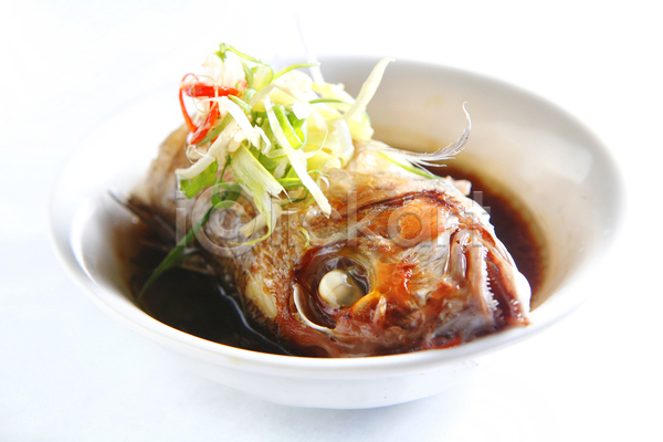 사람없음 JPG 포토 해외이미지 식당 식사 양파 어류 육류 음식 중국 초록색 해외202004