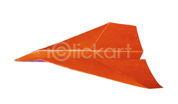 사람없음 JPG 포토 해외이미지 빨간색 실내 종이 종이비행기 한개 해외202004 흰배경