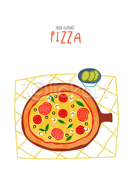 사람없음 AI(파일형식) 아이콘 요리 음식 클립아트 피자 피클