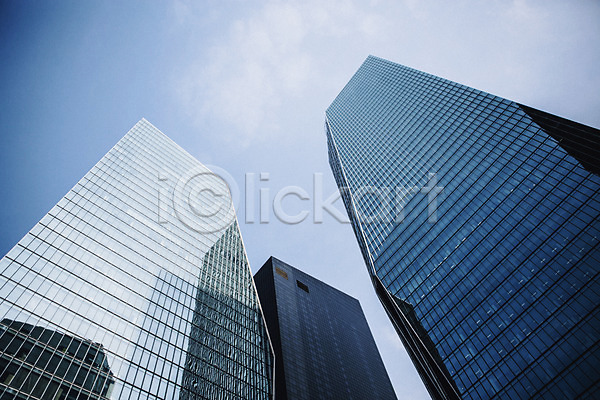 사람없음 JPG 로우앵글 포토 고층빌딩 도시 도시풍경 빌딩숲 야외 여의도 주간 하늘