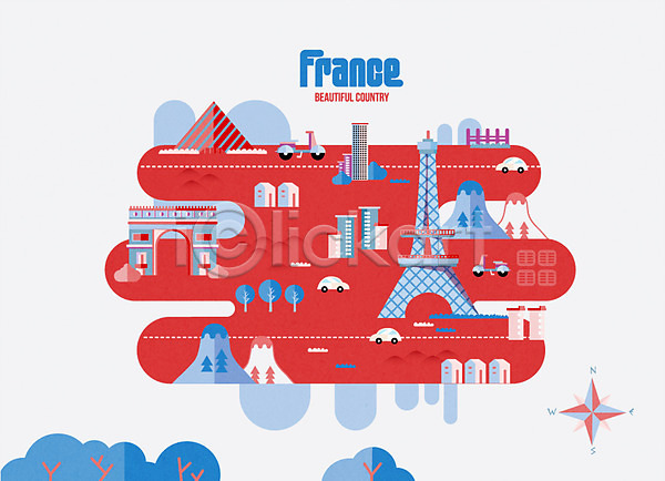 사람없음 AI(파일형식) 일러스트 개선문 관광지 나무 나침반 랜드마크 루브르박물관 산 에펠탑 여행 여행지도 오토바이 자동차 프랑스 프랑스문화