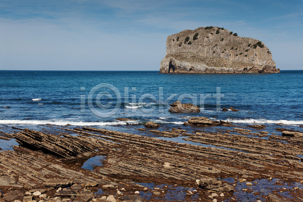 사람없음 JPG 포토 해외이미지 내추럴 맑음 물 바다 바위 백그라운드 섬 스페인 암초 유럽 자연 파도 풍경(경치) 해외202004