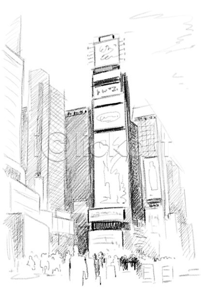 사람없음 PSD 일러스트 건축물 고층빌딩 도시 빌딩 스케치 캘리그라피