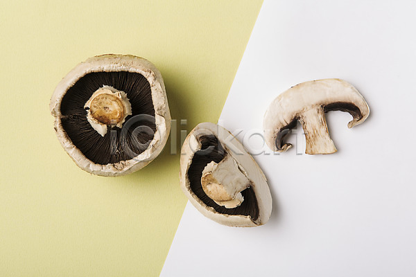사람없음 JPG 포토 단면 백그라운드 버섯 스튜디오촬영 실내 양송이 음식