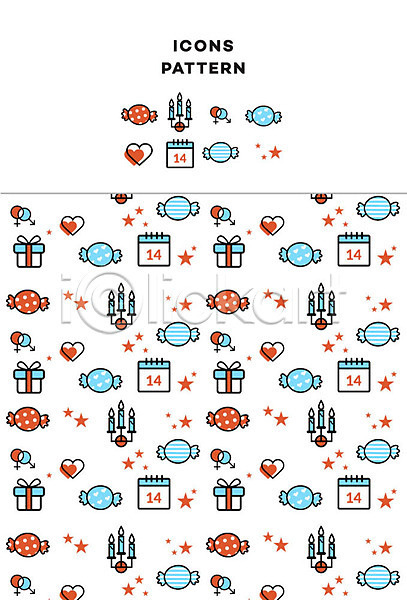 사람없음 AI(파일형식) 아이콘 달력 발렌타인데이 별 사탕 성별기호 이벤트 초 패턴 패턴백그라운드 하트 화이트데이