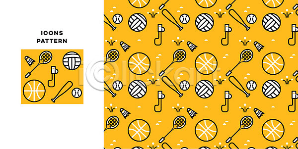 사람없음 AI(파일형식) 라인아이콘 아이콘 교육 농구공 배구공 배드민턴라켓 셔틀콕 야구공 야구방망이 운동 패턴 패턴백그라운드 호루라기