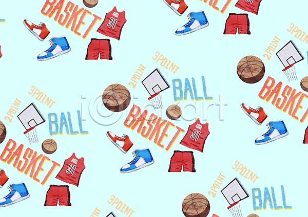 사람없음 PSD 일러스트 농구 농구공 농구대 농구복 농구화 스포츠 패턴 패턴백그라운드