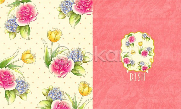 사람없음 PSD 일러스트 꽃 꽃잎 꽃프레임 도자기공예 물방울무늬 접시 카네이션 튤립 페인팅 포슬린