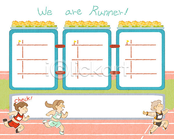 성인 세명 여자 PSD 일러스트 프레임일러스트 달리기 달리기선수 올림픽 육상선수 육상스포츠 프레임 하계올림픽