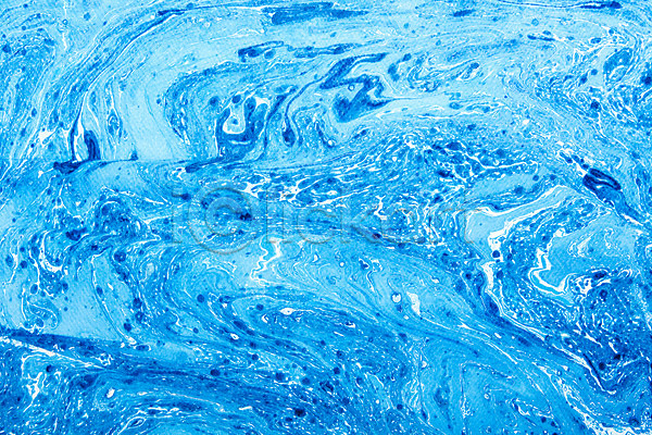 사람없음 JPG 포토 마블링 물 물감 미술 백그라운드 붓 스튜디오촬영 실내 얼룩 잉크 종이 질감 컬러 파란색 페인트 하늘색