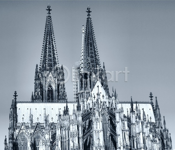 역동적 사람없음 JPG 포토 해외이미지 건축양식 검은색 고딕 교회 독일 성당 수녀원 신앙심 유럽 종교 쾰른 타운 해외202004 흰색