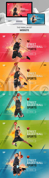 남자 성인 외국인 흑인 PSD 사이트템플릿 웹템플릿 템플릿 건강 노트북 농구 농구공 농구복 모니터 반응형 스포츠 시차스크롤 점프 패럴렉스 홈페이지 홈페이지시안