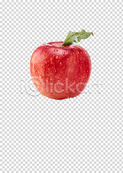 사람없음 PNG 편집이미지 과일 빨간색 사과(과일) 편집 편집소스 한개