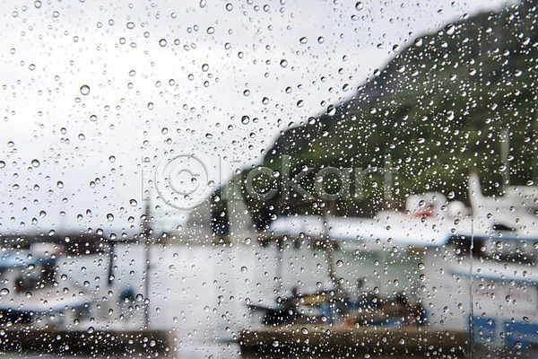 사람없음 JPG 포토 백그라운드 빗방울 야외 어선 제주도 주간 창문 풍경(경치) 흐림