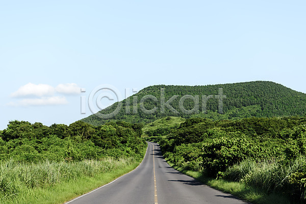 사람없음 JPG 포토 나무 도로 야외 자연 제주도 좌보미오름 주간 풍경(경치)