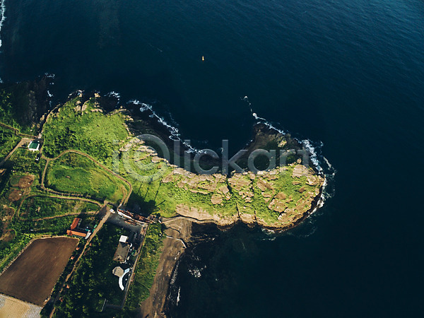 사람없음 JPG 포토 하이앵글 항공촬영 바다 야외 용머리해안 제주도 주간 풍경(경치)
