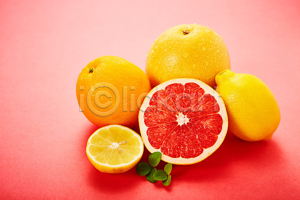 사람없음 JPG 포토 과일 레몬 백그라운드 스튜디오촬영 신선함 실내 오렌지 유기농 자몽 트로피컬아트