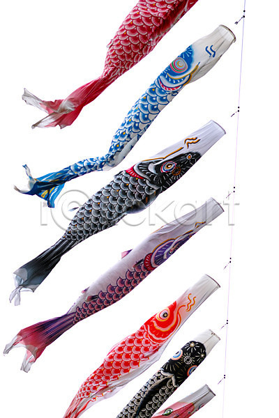 사람없음 JPG 포토 고이노보리 깃발 물고기모양 일본 일본문화 일본전통 잉어 축제