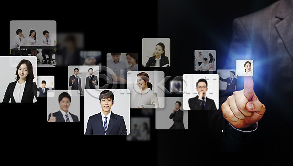 선택 남자 성인 신체부위 여러명 여자 한국인 JPG 디지털합성 편집이미지 디지털아트 손가락 직업 직장인 편집 합성