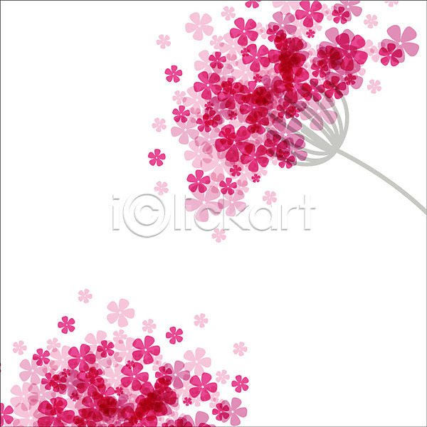 사람없음 AI(파일형식) 일러스트 입체 꽃 꽃무늬 무늬 백그라운드 빨간색 줄기 패턴 패턴백그라운드
