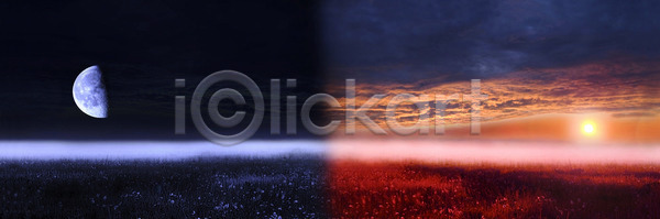 사람없음 JPG 포토 해외이미지 구름 꽃무늬 날씨 달 땅 밭 백그라운드 별 빛 수평선 식물 아침 야간 어둠 여름 자연 초록색 컬러풀 풍경 하늘 해외202004 해외포토