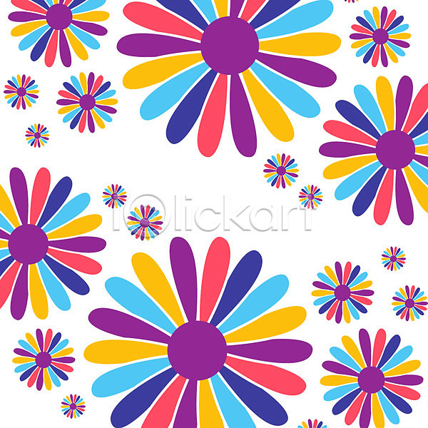 사람없음 AI(파일형식) 일러스트 입체 꽃 꽃무늬 무늬 백그라운드 패턴 패턴백그라운드