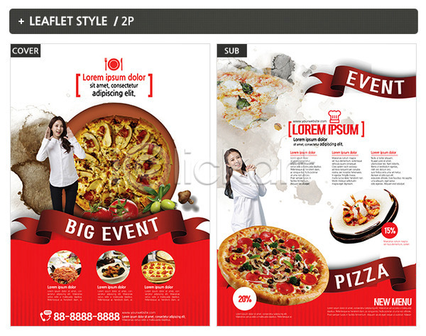 20대 두명 성인 성인여자만 여자 한국인 INDD ZIP 인디자인 전단템플릿 템플릿 리플렛 전단 포스터 피자