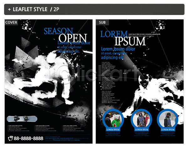 남자 성인 여러명 INDD ZIP 인디자인 전단템플릿 템플릿 겨울 겨울스포츠 리플렛 스노우보드 전단 포스터