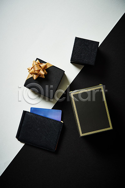 사람없음 JPG 포토 검은색 블랙프라이데이 선물상자 쇼핑 신용카드 지갑
