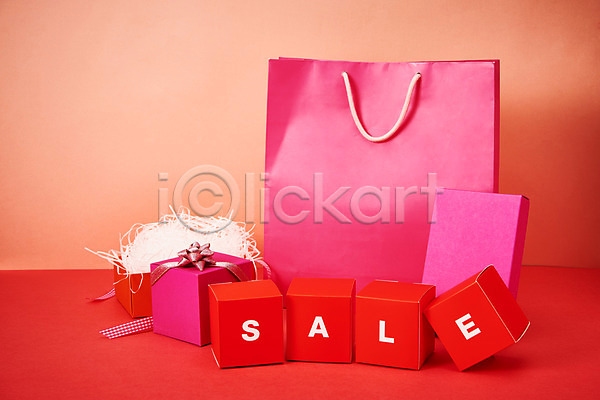 사람없음 JPG 포토 분홍색 선물상자 세일 쇼핑 쇼핑백
