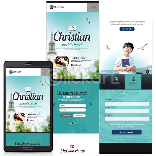 남자 어린이 한국인 한명 PSD 모바일템플릿 웹템플릿 템플릿 갈매기 교회 기도 기독교 모바일 모바일사이트 성경 스마트폰 십자가 여러마리