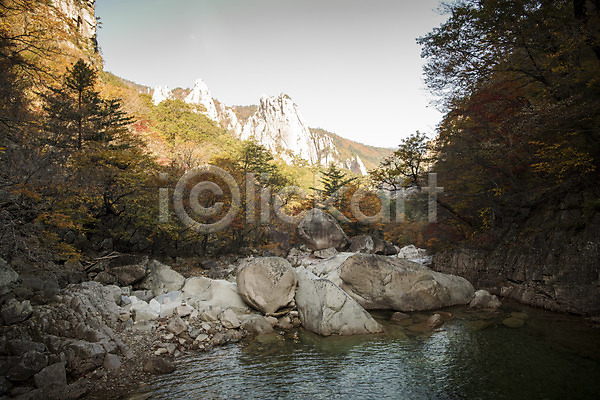 사람없음 JPG 포토 가을(계절) 계곡 바위 설악산 야외 자연 주간 풍경(경치)