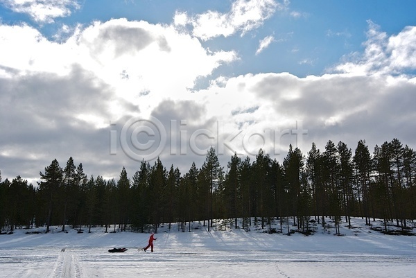 사람없음 JPG 포토 해외이미지 겨울 구름(자연) 나무 숲 스키 스키선수 얼음 하늘 해외202004 호수 황무지