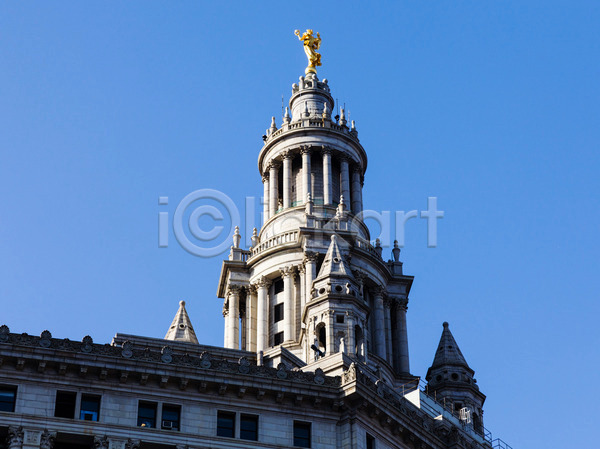 사람없음 JPG 포토 해외이미지 건물 뉴욕 도시풍경 맨해튼 묘사 미국 법원 법정 북아메리카 사무실 스카이라인 여행 왕관 정부 조각상 컬러풀 탑 해외202004 황금