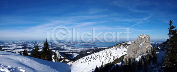 사람없음 JPG 포토 해외이미지 12월 겨울 독일 바이에른 산 스키 알프스 지역 타운 풍경 해외202004 해외포토 호수