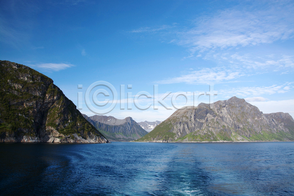 사람없음 JPG 포토 해외이미지 6월 노르웨이 대서양 산 섬 스칸디나비아 여름(계절) 자연 풍경(경치) 해외202004