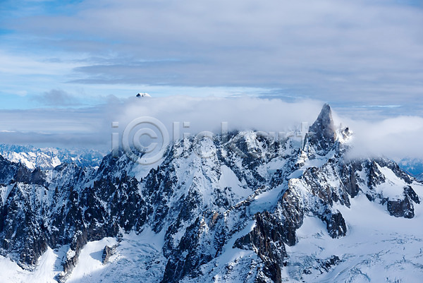 사람없음 JPG 포토 구름(자연) 몽블랑 야외 유럽풍경 자연 주간 풍경(경치) 프랑스 하늘 해외풍경