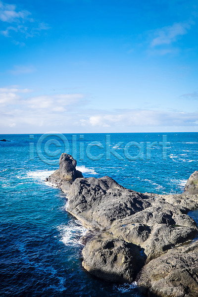 사람없음 JPG 포토 맑음 바다 바위 야외 자연 주간 파란색 페로제도 풍경(경치) 하늘 해외풍경