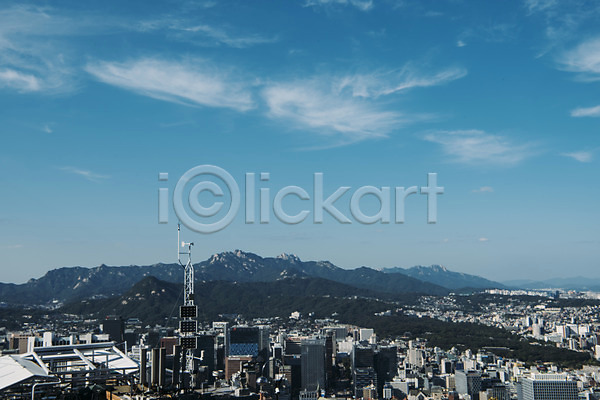 사람없음 JPG 포토 구름(자연) 도심 빌딩 산 서울 야외 주간 풍경(경치) 하늘