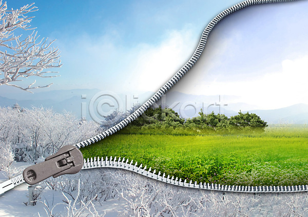 사람없음 PSD 편집이미지 겨울 구름(자연) 나무 눈(날씨) 자연 지퍼 초원(자연) 편집 하늘