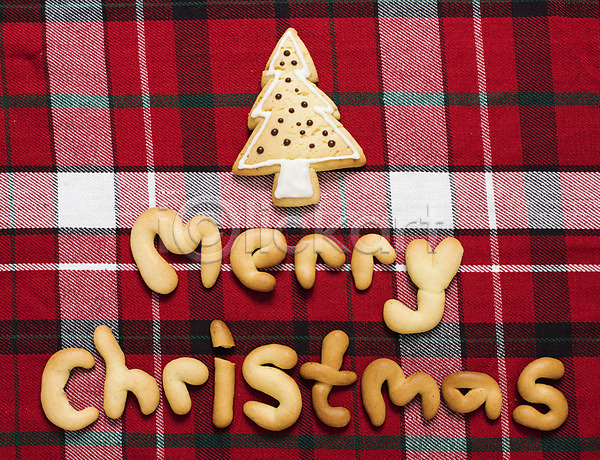 사람없음 JPG 포토 겨울 백그라운드 스튜디오촬영 실내 장식 체크무늬 쿠키 크리스마스 크리스마스트리